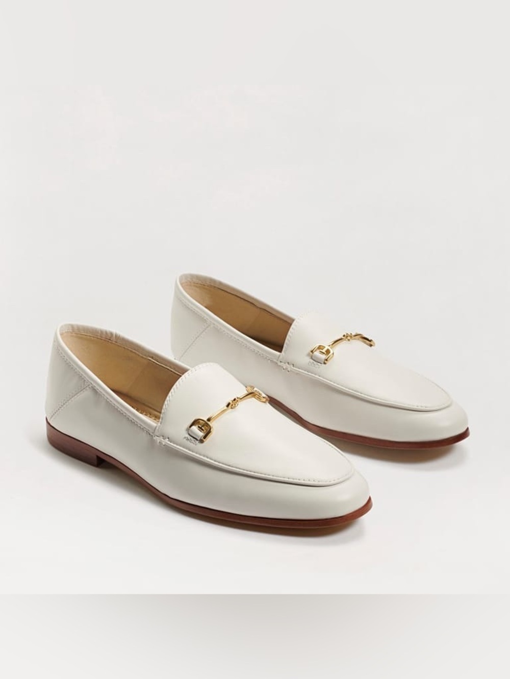 Sam Edelman Loraine Bit Loafer in Bright White Leather size 9.5